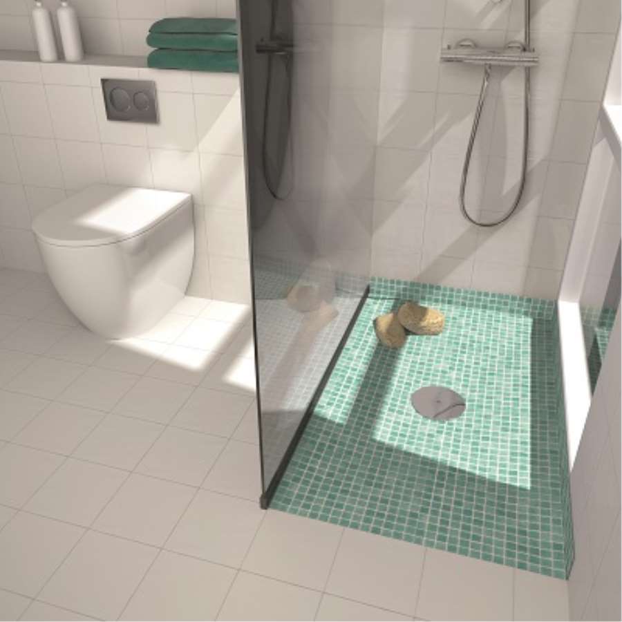 GRESITE MALLA SILICONA VERDE CARIBE NIEBLA ANTID 31,6x31,6